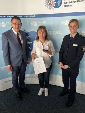 POL-HAM: Vergabe von vier Dank- und Anerkennungsmedaillen aufgrund von au&szlig;ergew&ouml;hnlicher Zivilcourage