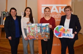 DAK-Gesundheit: „bunt statt blau“: Geschwister aus Schwerin gewinnen Plakatwettbewerb in Mecklenburg-Vorpommern