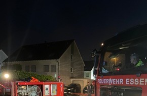 Feuerwehr Essen: FW-E: Starkregenereignis in den nördlichen Stadtteilen sorgt für rund 90 unwetterbedingte Einsätze - Wohngebiet überflutet