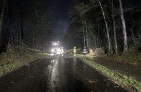 Freiwillige Feuerwehr Alpen: FW Alpen: Vier Sturmeinsätze für die Feuerwehr Alpen