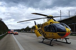 Feuerwehr VG Asbach: FW VG Asbach: Verkehrsunfall auf der Autobahn A3