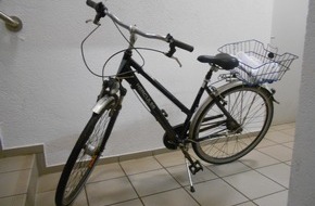 Polizeidirektion Ratzeburg: POL-RZ: Polizei sucht Eigentümer des Fahrrades