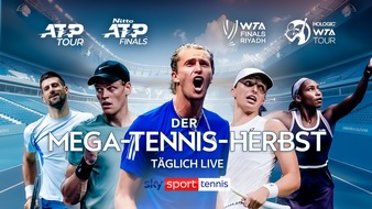 Sky Deutschland: Mega-Tennis-Herbst nähert sich seinem Höhepunkt: Die ATP Finals 2024 in Turin ab Sonntag täglich live und exklusiv bei Sky