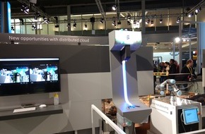 Ericsson GmbH: Industrie-4.0-Demo auf Mobile World Congress / 5G-Kernnetz macht Roboter zur smarten Sortiermaschine (FOTO)