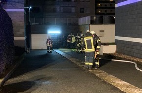 Feuerwehr Erkrath: FW-Erkrath: Brand in Tiefgarage