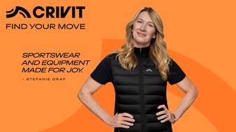 Lidl: Gemeinsam f&uuml;r Sport und Bewegung: CRIVIT und Stefanie Graf starten internationale Partnerschaft unter dem Motto "FIND YOUR MOVE"