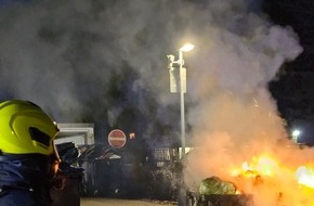 Feuerwehr Bergheim: FW Bergheim: Silvesterbilanz der Feuerwehr Bergheim Drei Feuer an Gebäuden und mehrere Kleinbrände