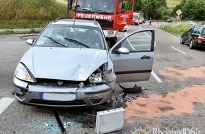Polizeipräsidium Westpfalz: POL-PPWP: Vorfahrt missachtet - drei Verletzte