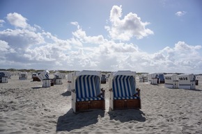 Strandkörbe in St. Peter-Ording ab sofort wieder online  buchbar – mit Platzwahl wie im Kino