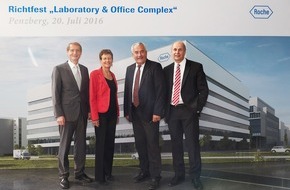 Roche Diagnostics GmbH: Roche Penzberg feiert Richtfest für Bayerns größtes biotechnologisches Ausbildungszentrum