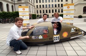 Shell Deutschland GmbH: Kraftstoff-Geiz: Chemnitzer Studenten präsentieren futuristisches Mobil für Shell Eco-marathon