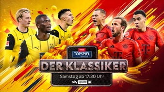 Sky Deutschland: Borussia Dortmund gegen Bayern München: der Klassiker am Samstag live und exklusiv bei Sky Sport
