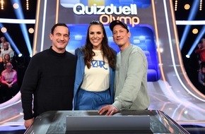 ARD Das Erste: Möhring-Brüder gegen den Olymp: Sönke und Wotan Wilke Möhring bei Esther Sedlaczek / "Quizduell-Olymp" am Freitag, 16. Juni, 18:50 Uhr im Ersten