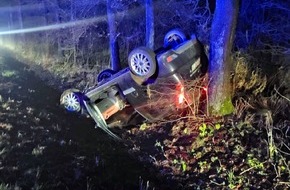 Polizeiinspektion Celle: POL-CE: Spektakulärer Unfall endet glimpflich