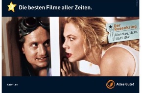 Kabel 1: Bundesweite Herbstkampagne von Kabel 1: Die besten Filme aller
Zeiten. / "Der Rosenkrieg" und "Sommersby" als Zentralmotive