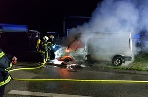 Polizeidirektion Pirmasens: POL-PDPS: Brennender Transporter
