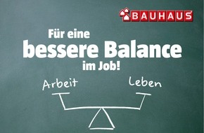 Bauhaus AG: Für eine bessere Balance: BAUHAUS flexibilisiert die Arbeitszeit