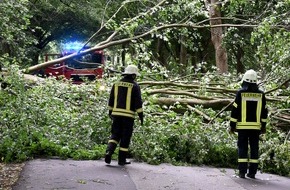 Kreisfeuerwehrverband Rendsburg-Eckernförde: FW-RD: Orkantief "Poly" sorgt für zahlreiche Einsätze - Sonderlage aufgehoben