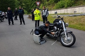Polizeiinspektion Northeim: POL-NOM: Stationäre Schwerpunktkontrollen des Zweiradverkehres im Rahmen der Aktion "Sicher duirch den Harz"