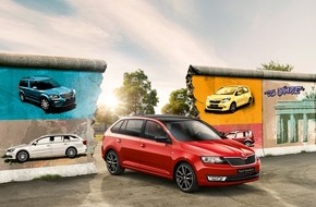 Skoda Auto Deutschland GmbH: SKODA feiert den Mauerfall (FOTO)