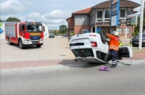 Kreisfeuerwehr Rotenburg (W&uuml;mme): FW-ROW: Verkehrsunfall auf der B75 in Sottrum