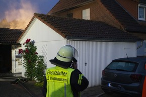 FW Flotwedel: Schuppen bei nächtlichem Brand stark beschädigt
