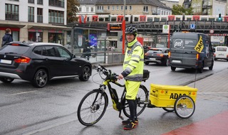 ADAC Hansa e.V.: Mit O-Ton-Paket: ADAC testet Pannenhilfe per Pedelec in Hamburg