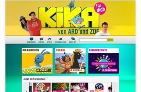 KiKA - Der Kinderkanal ARD/ZDF: Frisches Design mit neuen Funktionen: Der Relaunch von kika.de / Neu konzipierte Homepage des Kinderkanals von ARD und ZDF geht am 12. November online (FOTO)