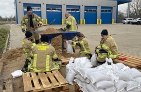 Freiwillige Feuerwehr Lehrte: FW Lehrte: Aktualisiert zur Hochwasserlage im Stadtgebiet Lehrte Stand 26.12.2023 - 20:00 Uhr