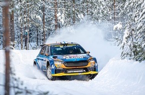 Skoda Auto Deutschland GmbH: Rallye Schweden: Skandinavische Škoda Crews peilen bei der einzigen Schnee-Rallye der WM-Saison WRC2-Punkte an