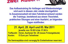 Polizei Düren: POL-DN: Sicherheit auf zwei Rädern