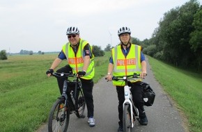 Polizeiinspektion Verden / Osterholz: POL-VER: Unterwegs auf anderen Wegen - Pedelec-Streife der Polizei