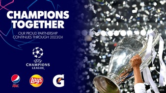 PepsiCo Deutschland GmbH: PepsiCo und die UEFA Champions League verlängern ihre globlale Partnerschaft bis 2024 / SodaStream ist zusammen mit Pepsi, Lay's und Gatorade Teil der Markenaktivierung von PepsiCo