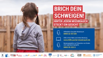 Polizeipräsidium Südhessen: POL-DA: Südhessen: Präventionskampagne "Brich Dein Schweigen"/Online-Infoabend für Fachkräfte von Kindertagesstätten