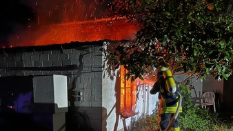 Freiwillige Feuerwehr Celle: FW Celle: Schuppenbrand in der Hannoverschen Straße