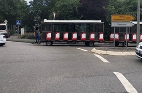 Polizeidirektion Worms: POL-PDWO: Worms - Verkehrsbeeinträchtigung durch Defekt am Nibelungenbähnchen