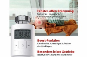 PEARL GmbH: revolt Programmierbares Universal-Heizkörper-Thermostat, Display, Boost-Modus