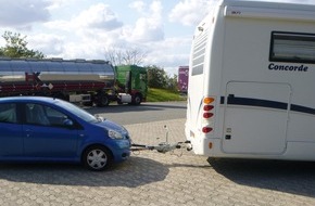 Verkehrsdirektion Mainz: POL-VDMZ: Auto zum Anhänger umfunktioniert