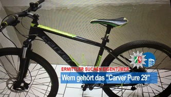POL-OB: Wem gehört das schwarz-gelbe Mountainbike &quot;Carver Pure&quot;? Ermittler suchen Besitzer gestohlener Fahrräder
