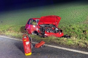 Feuerwehr Helmstedt: FW Helmstedt: Verkehrsunfall auf der K63