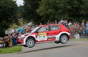 Skoda Auto Deutschland GmbH: Herzschlagfinale: Wiegand erobert Platz zwei beim SKODA ERC-Heimspiel (FOTO)