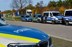 Polizeipräsidium Südhessen: POL-DA: Lampertheim / A67: Behördenübergreifende Verkehrskontrolle / Über 200 Fahrzeuge und rund 400 Personen kontrolliert