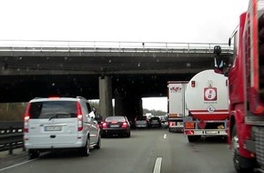 Verkehrsdirektion Mainz: POL-VDMZ: Kontrollen Rettungsgasse - wieder zahlreiche Verstöße festgestellt