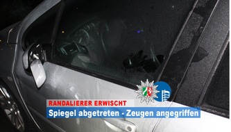 Polizeipräsidium Oberhausen: POL-OB: Couragierte Zeugen von Randalierer angegriffen