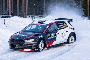 Rallye Schweden: Sechs Škoda Fabia RS Rally2-Crews holen WM-Punkte in der WRC2-Kategorie