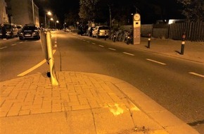 Polizeidirektion Worms: POL-PDWO: Worms - Betrunken mit zwei platten Reifen von Unfallstelle geflüchtet