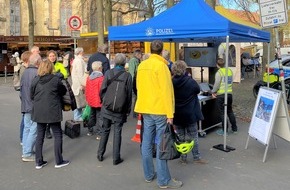 Polizei Münster: POL-MS: Pedelec-Verkehrssimulator auf dem Wochenmarkt ausprobieren - Alltagsgefahren kennenlernen