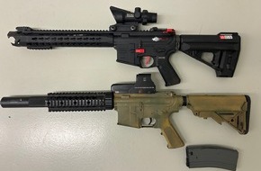 Bundespolizeiinspektion Stralsund: BPOL-HST: Bundespolizei stellt Softairwaffen - Sturmgewehr - sicher