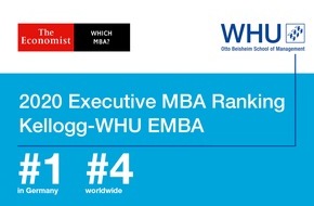 WHU - Otto Beisheim School of Management: Kellogg-WHU Executive MBA Programm zählt  zu den besten weltweit
