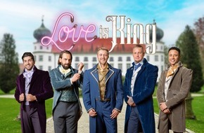 Joyn: "Wer möchte nicht gerne Prinz sein?" Diese fünf Single-Männer suchen ab Donnerstag bei "Love is King" auf Joyn ihre Prinzessin